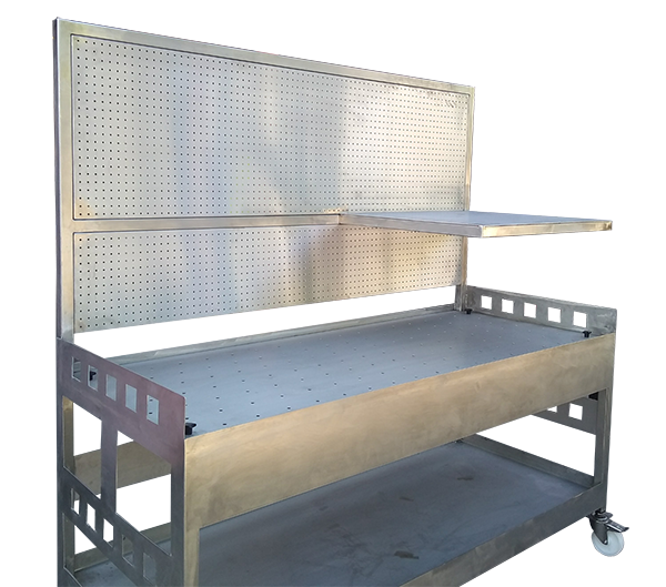 Stainless steel heavy duty workbenches