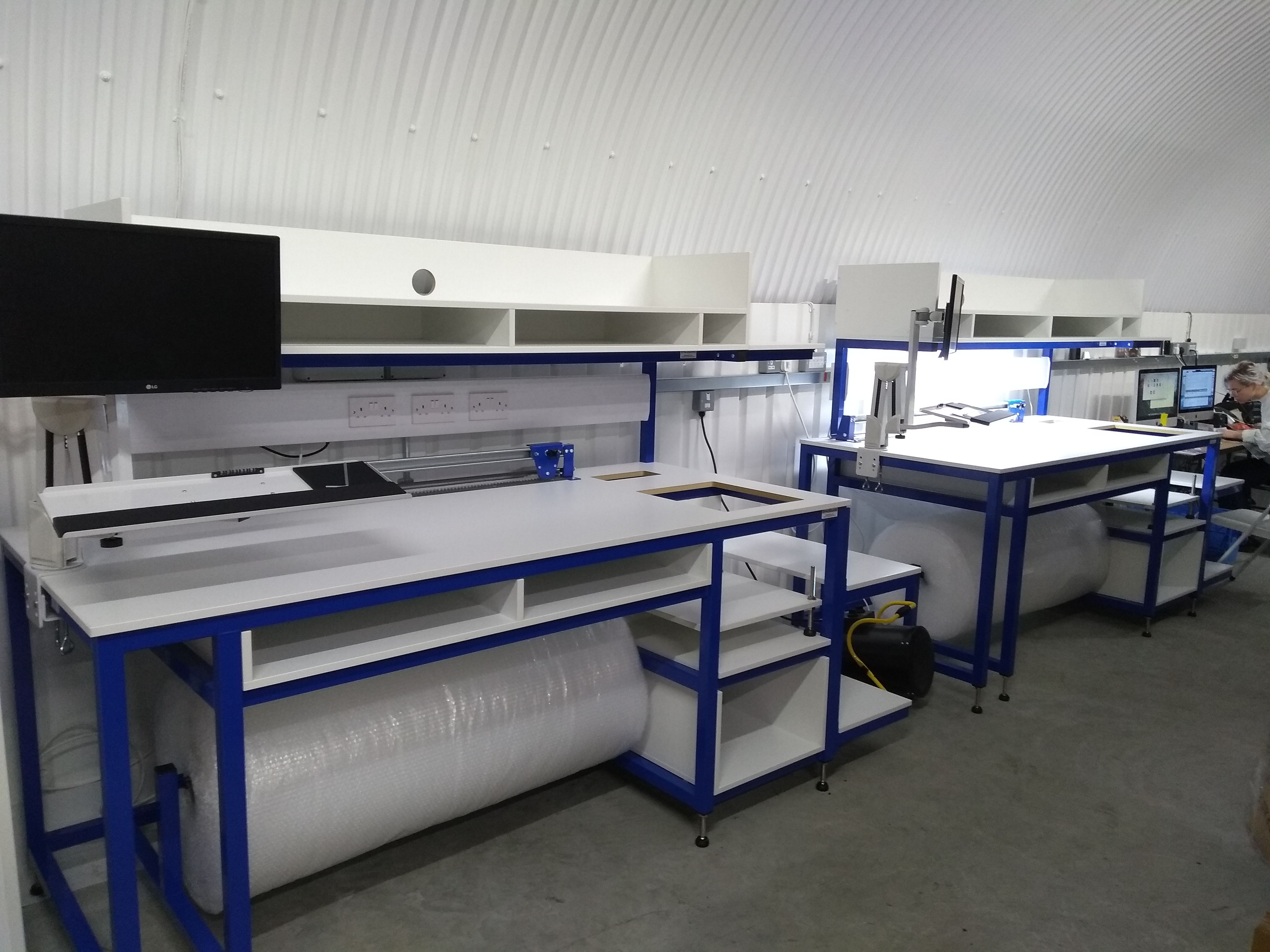 Bespoke custom fitted packing benches