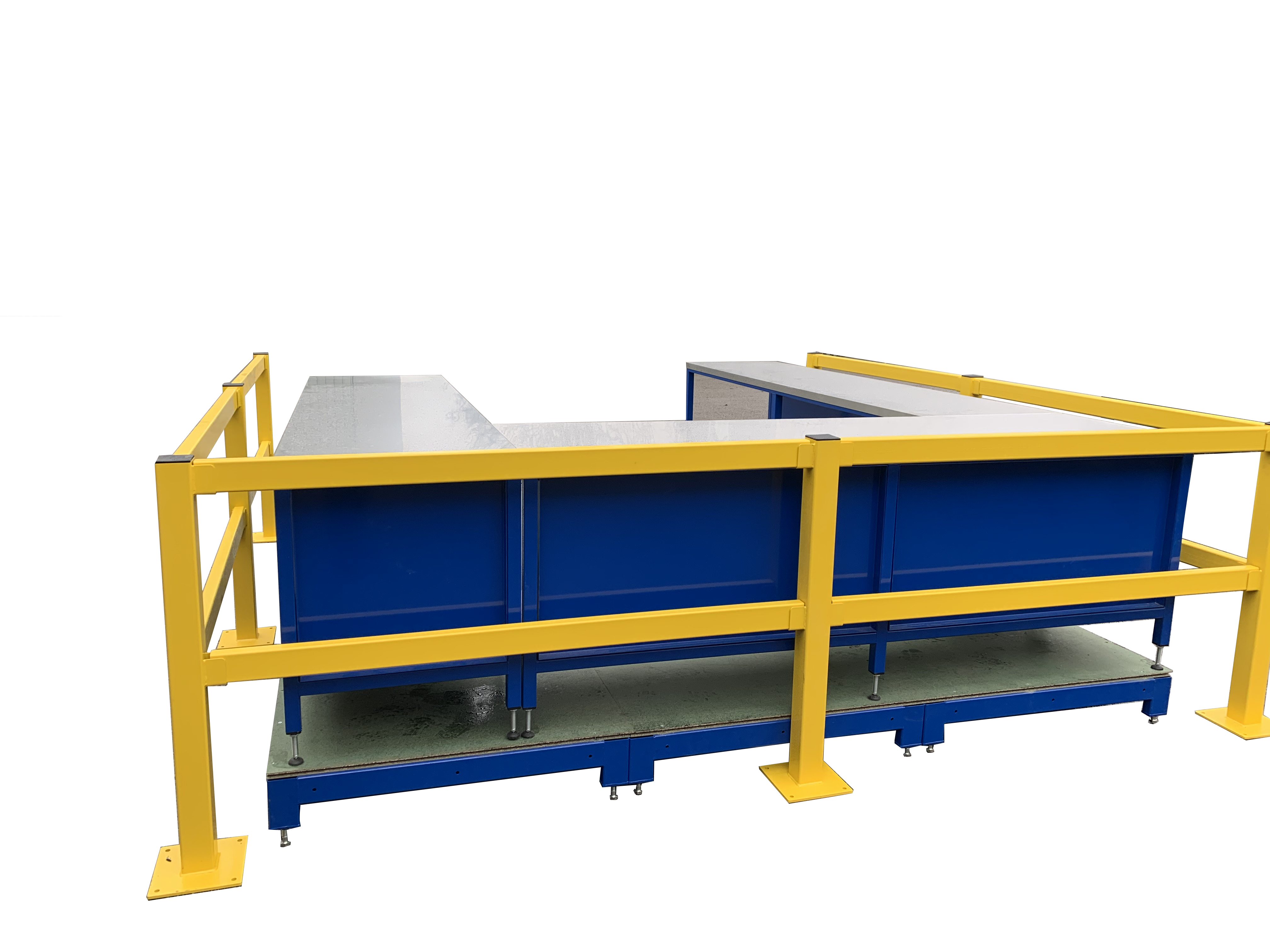 Team leader workstation with barrier warehouse team leader workstation