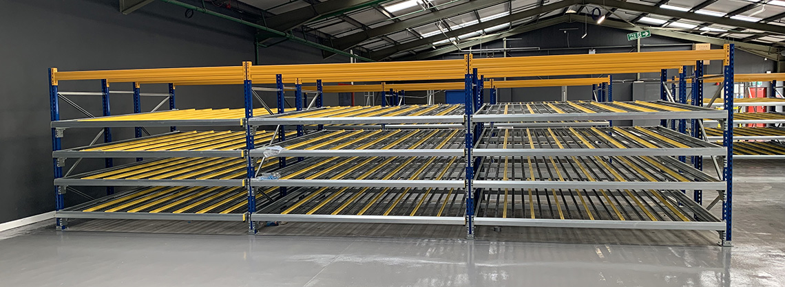 Carton Flow rack – Standard – 1140 Carton Flow Storage - 1140