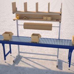 over conveyor packing line render