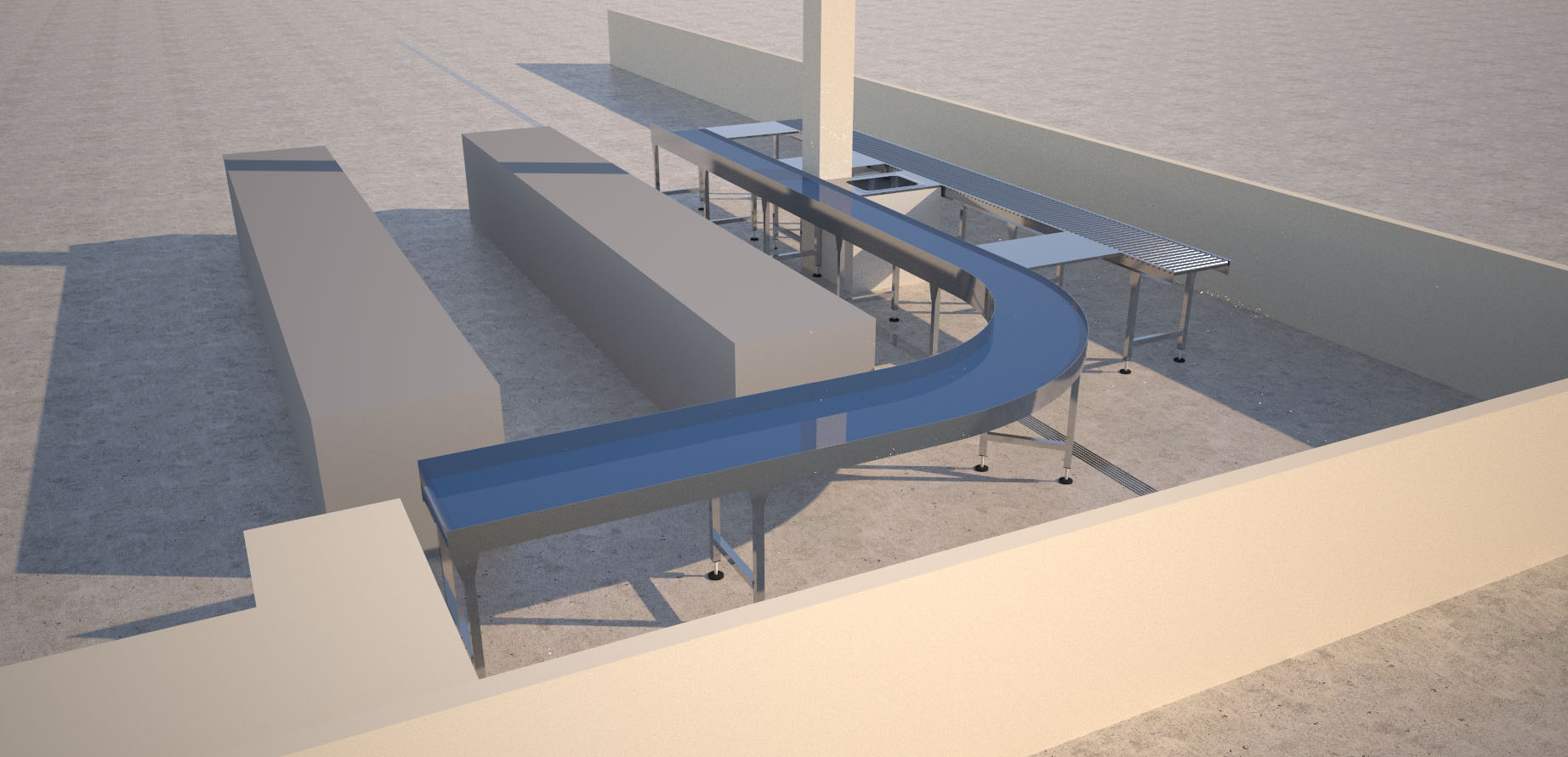 conveyor layout render