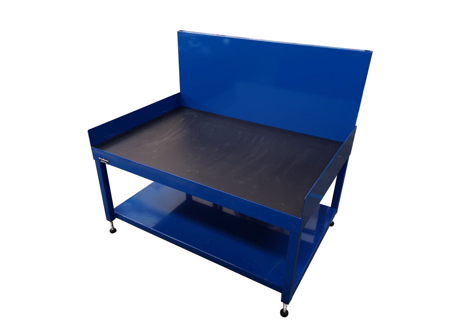 Heavy duty bench with rubber coated top