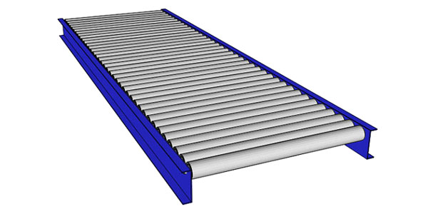 gravity roller conveyor render