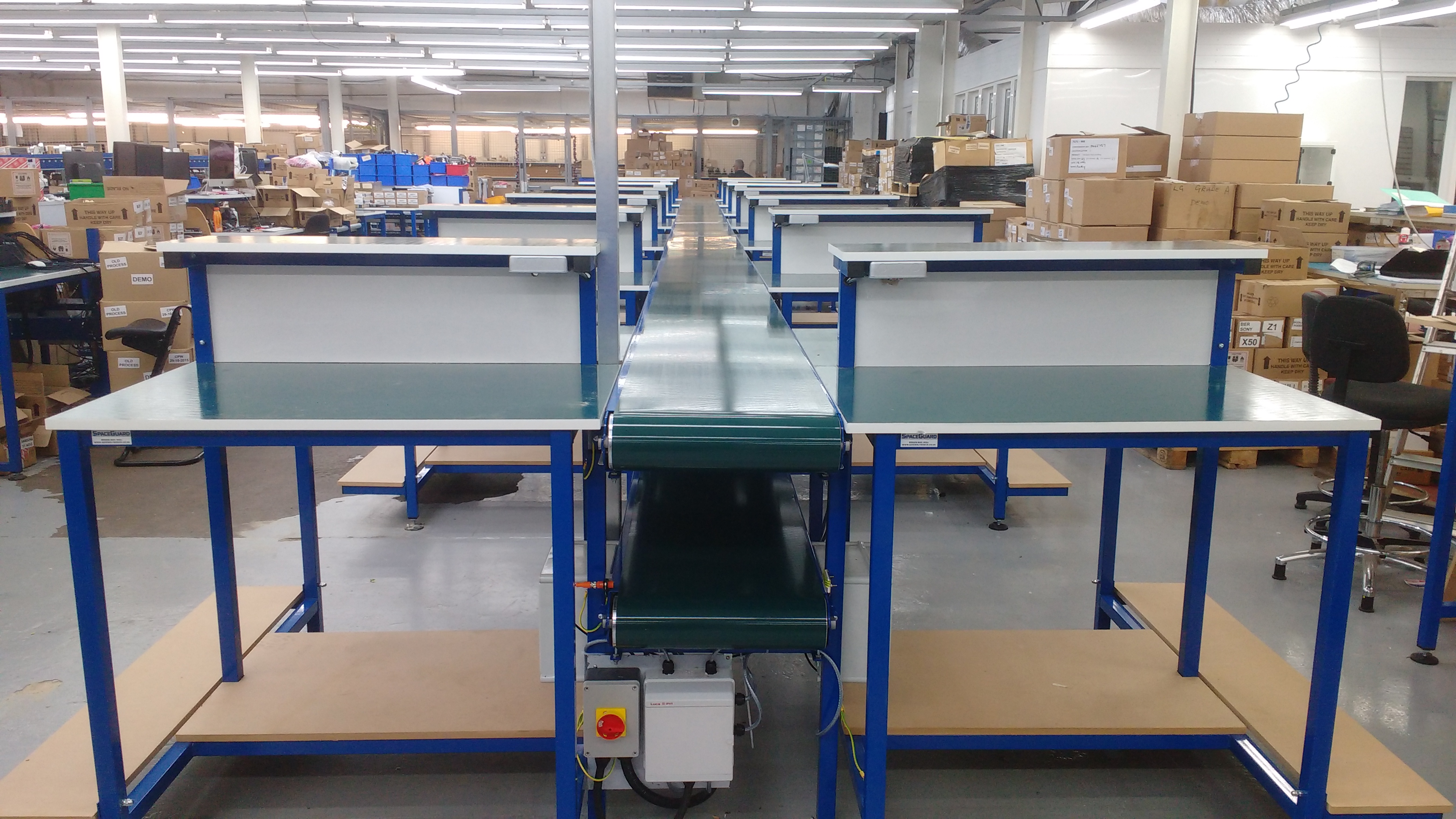 Belt conveyor -repair line Conveyor repair line