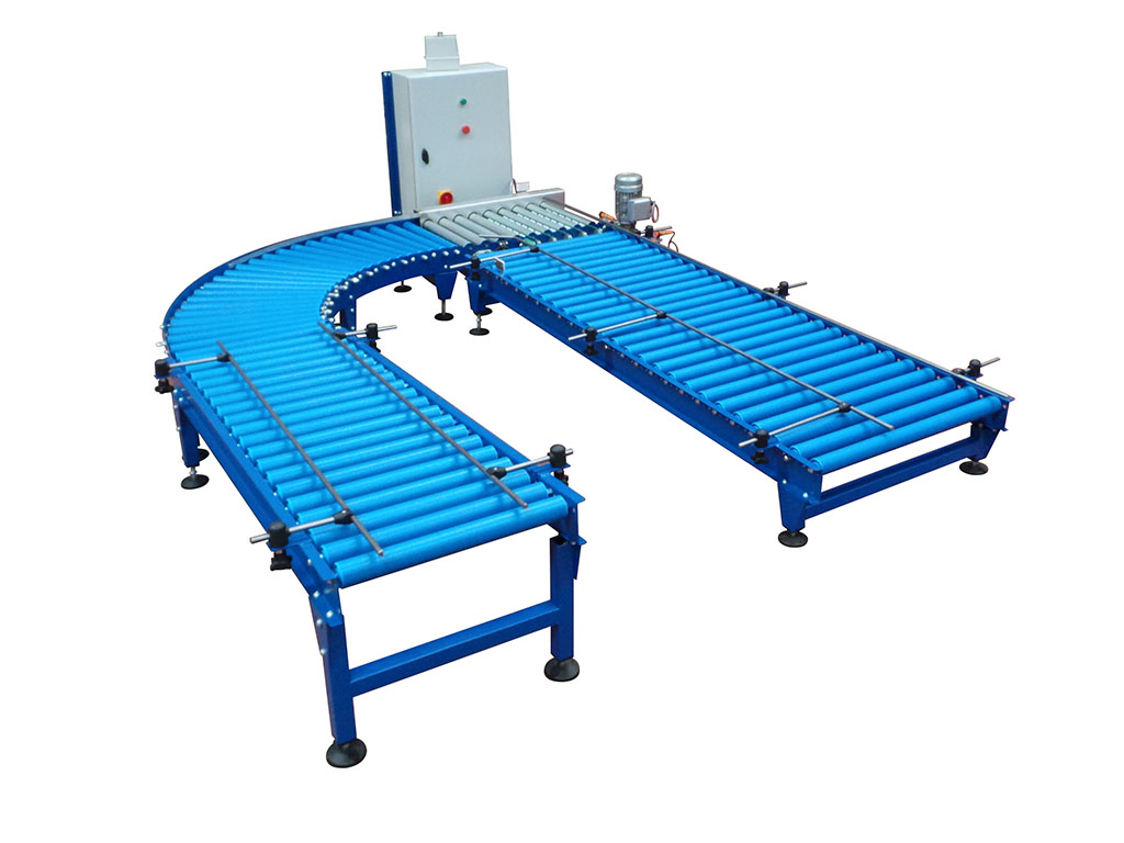 Gravity roller conveyor systems
