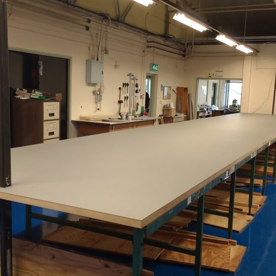 linoleum cutting table worktop