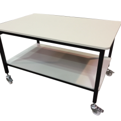 Mobile fabric cutting table