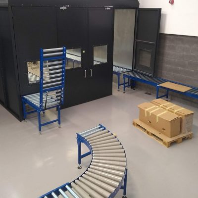 roller conveyor lift up gate