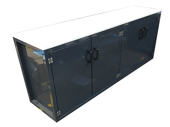 workshop workbench – double cupboard – 570 Workshop workbench - double cupboard