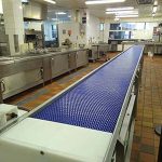 dishwashing conveyor belt for hospital