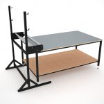 Basic layout table with roll holder