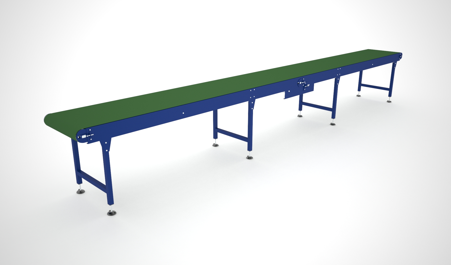 underslung center drive belt conveyor Underslung center drive
