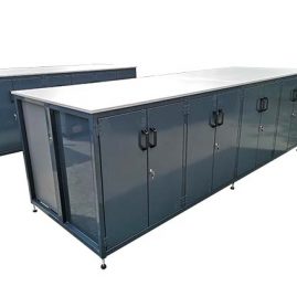 double sided enclosed storage