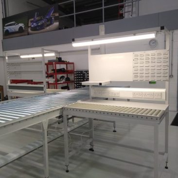 roller conveyor workstations