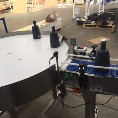 modular belt conveyor for bottles