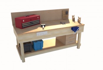 wooden workbench