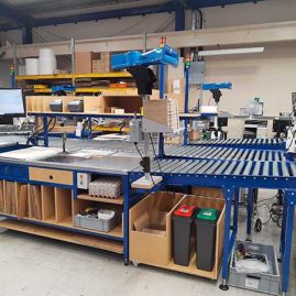 lean pack conveyor workstation
