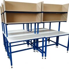 melamine top packing benches
