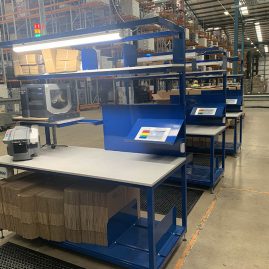 packing station for warehouse