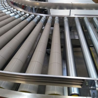 roller conveyor bend