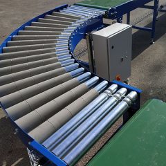 roller conveyor bend