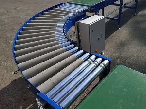 roller conveyor bend