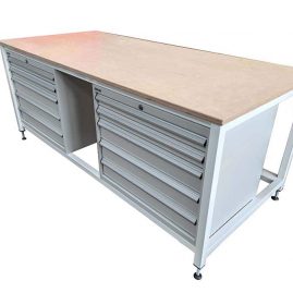 workbench with drawers