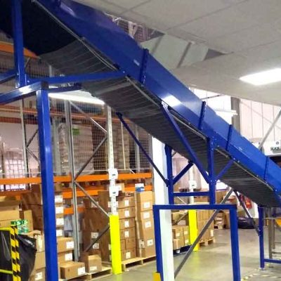 inclined belt conveyor