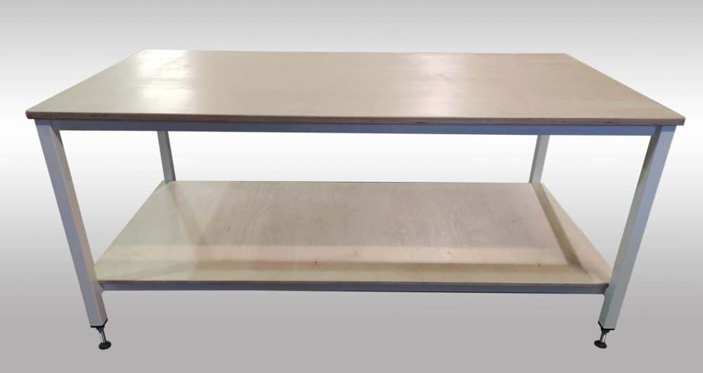 workbench with lower shelf