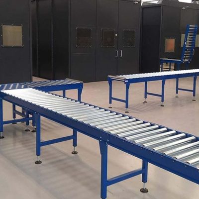 gravity roller conveyor system