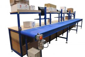 Modular Belt Packing Conveyor System for Ecommerce