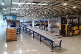 Installing a packing line conveyor belt with bespoke benches