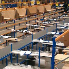 Warehouse packing area
