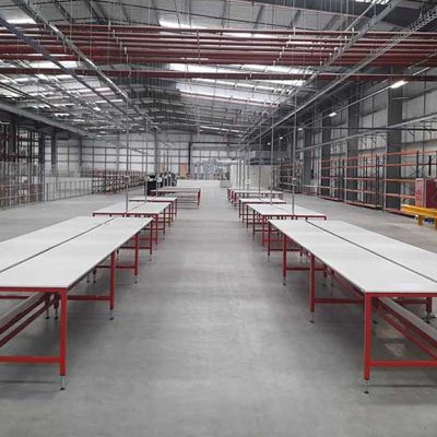 warehouse packing benches
