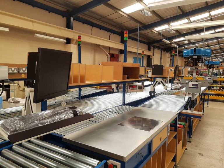 Dispatch Area Driven Roller Conveyor & Packing Stations