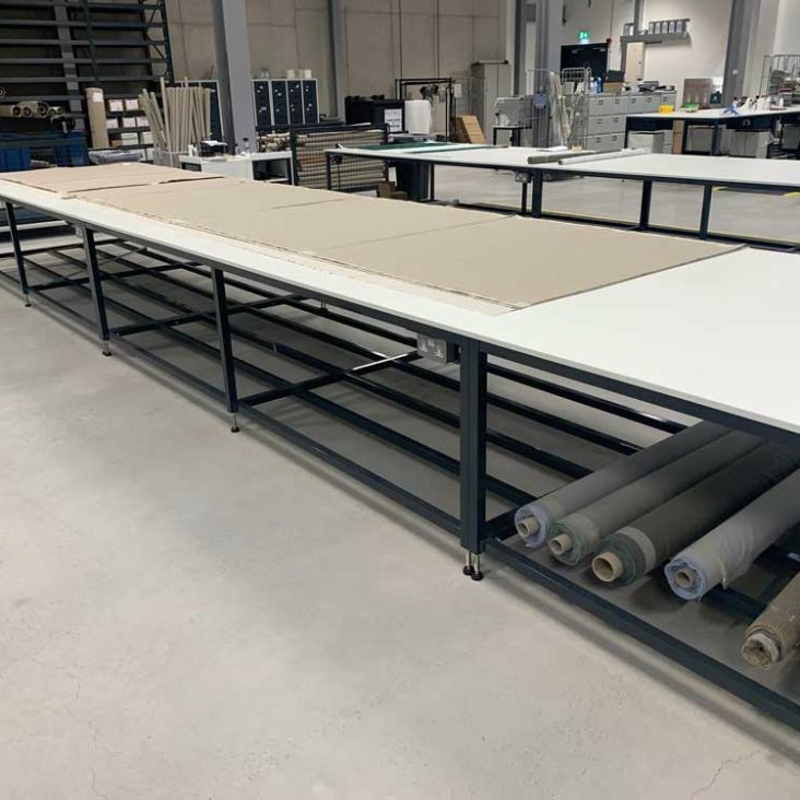 Fabric Roll Storage made to order in UK Spaceguard