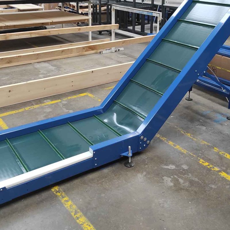 Inclined & Swan Neck Conveyors - Spaceguard UK Manufactured