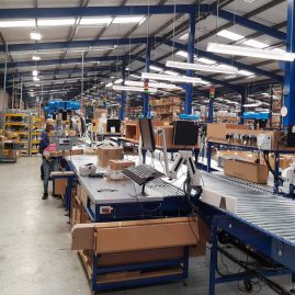 Custom designed production conveyor