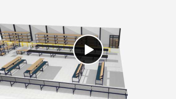 interactive 3D warehouse layout