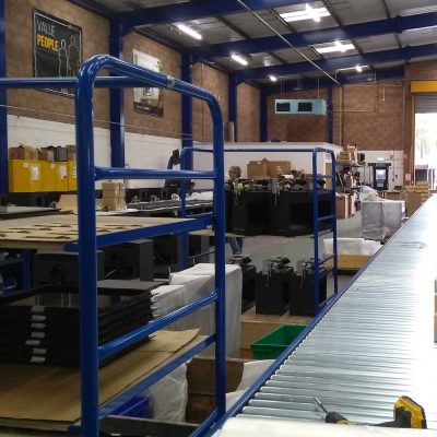 Assembly line conveyor & trolleys