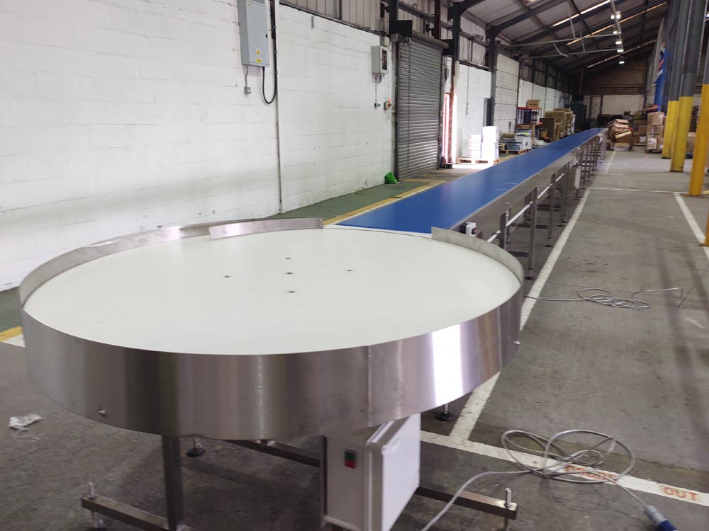 Stainless Steel Conveyor & Rotary Table Stainless Steel Conveyor & Rotary Table