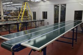 Twin Tier Belt Conveyor for Consumer Electronics Processing