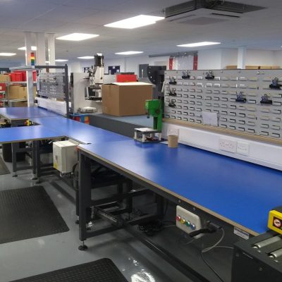 Electrical Workbenches manufactured and installed by Spaceguard