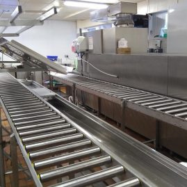 Stainless steel roller conveyor
