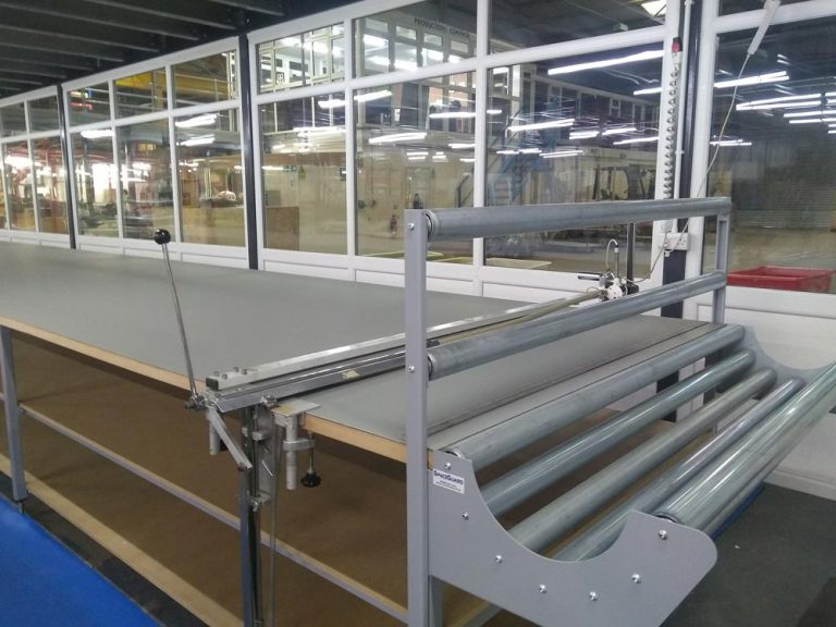 Extra long cutting table for textiles manufacturer