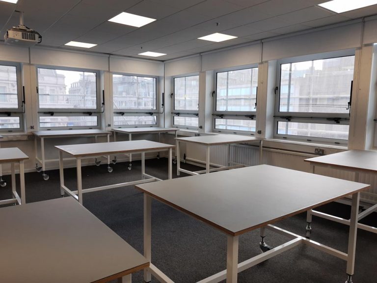 Small Mobile Cutting Tables for University Classrooms