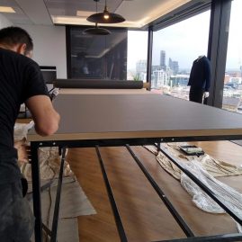 Fabric Cutting Table Installation