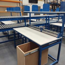 Gravity Conveyor with Packing Tables