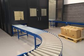 Gravity roller conveyors for woodworking company